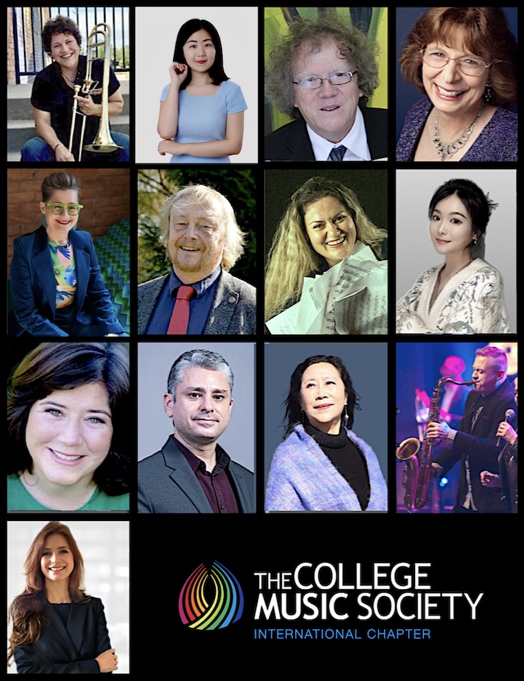 A collage of international chapter members.